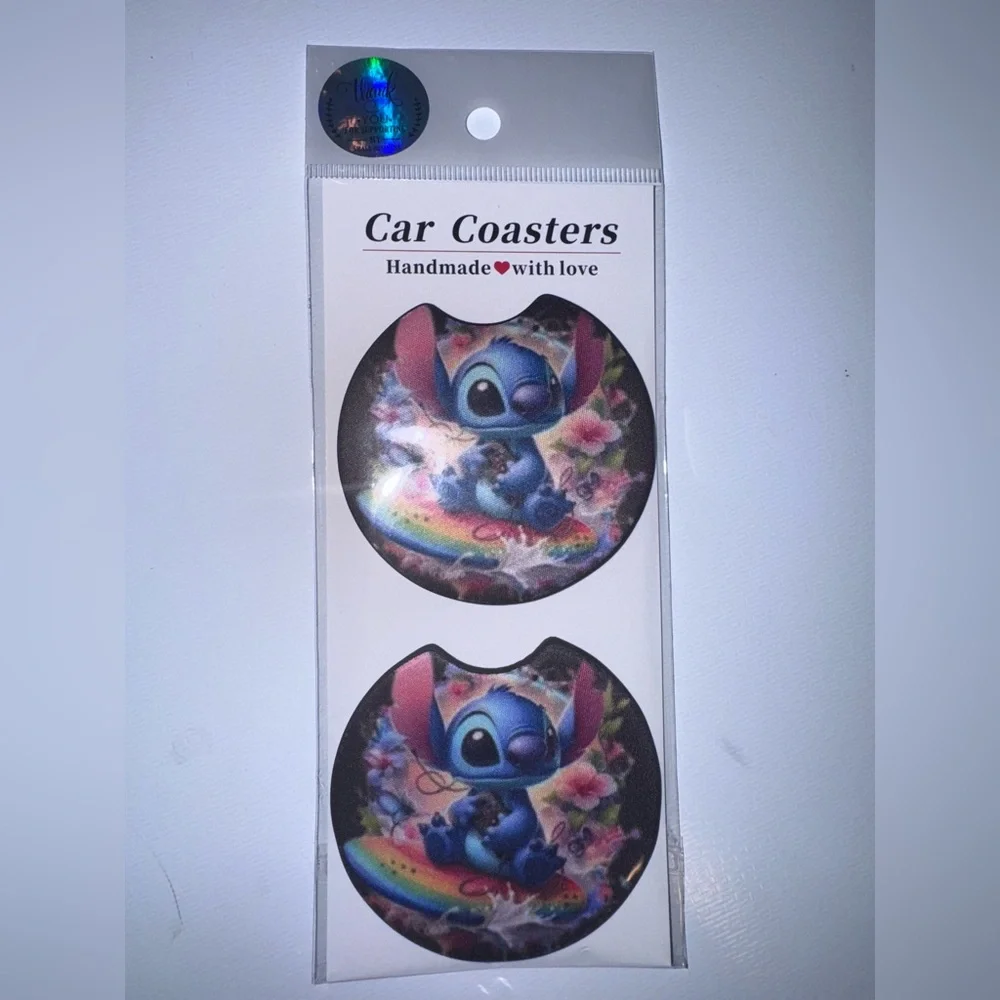 Stitch Car Coasters